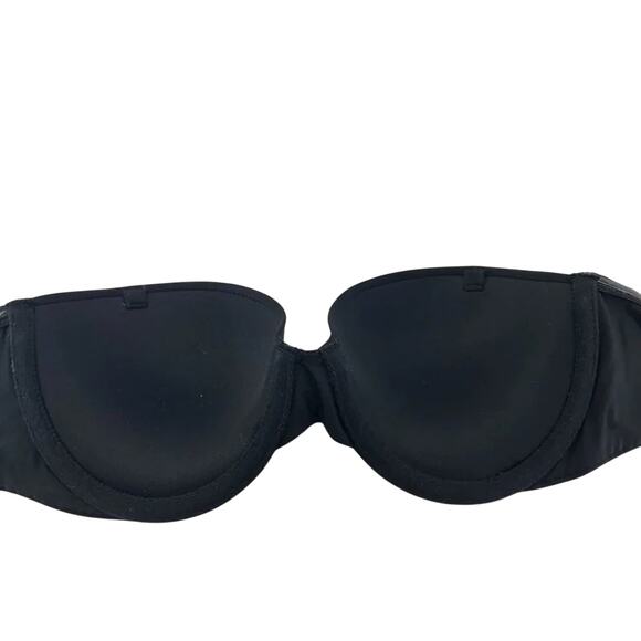 Victoria's Secret Strapless Black Smooth Push Up Bra 32B - Picture 2 of 6